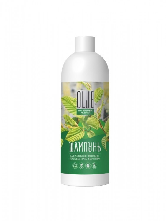 OLJE Натуральный шампунь для сухих волос с экстрактом березовых почек и кератином 1000 мл в Челябинске