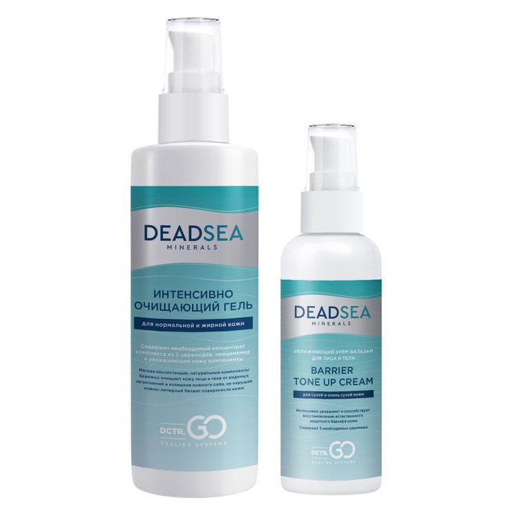Dctr.Go Набор очищающий гель 250 мл и увлажняющий крем для лица с церамидами 100 мл в Челябинске
